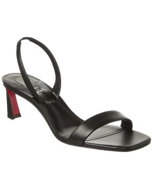 Christian Louboutin O Condora 55 Leather Slingback Sandal - Metallic