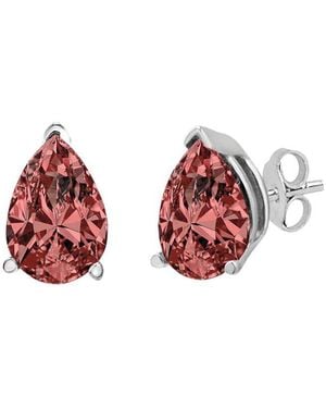 Haus of Brilliance 14K 0.50 Ct. Tw. Lab-Grown Diamond Stud Earrings - Red