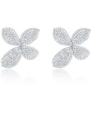 Suzy Levian CZ Jewelry Suzy Levian Cz Stud Earrings - White
