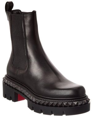Christian Louboutin St Emilia Pyraclou Leather Boot - Black