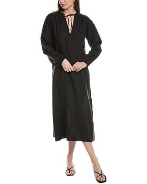 James Perse Lightweight Linen Maxi Dress - Black