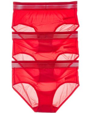 Le Mystere 2Pk Second Skin Brief - Red