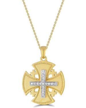 Reiss 14K 0.20 Ct. Tw. Diamond Necklace - Metallic