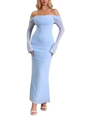 Amanda Royal Maxi Dress - Blue