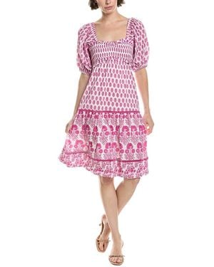 Ro's Garden Tamara Midi Dress - Pink
