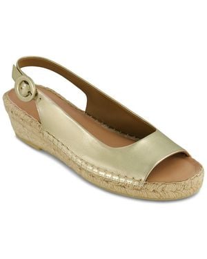 Bernardo Melila Leather Espadrille - Metallic