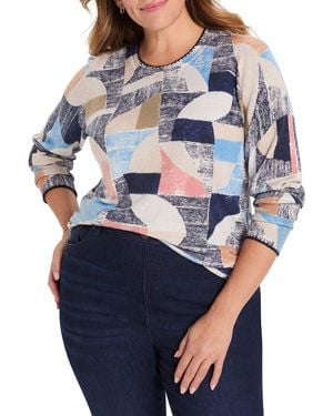 NIC+ZOE Plus Set Sail Jumper - Blue