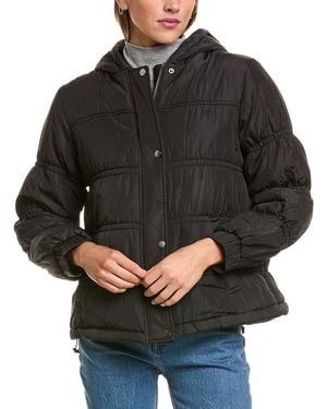 Scotch & Soda Fenna Hooded Puffer Jacket - Black