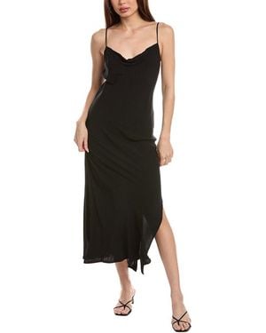Chaser Brand Heirloom Woven Bleeker Slip Dress - Black