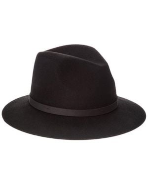 Phenix Short Brim Wool Fedora - Black