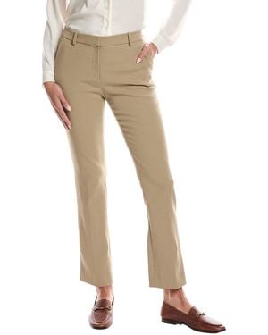 Lafayette 148 New York Manhattan Slim Cigarette Ankle Pant - Natural