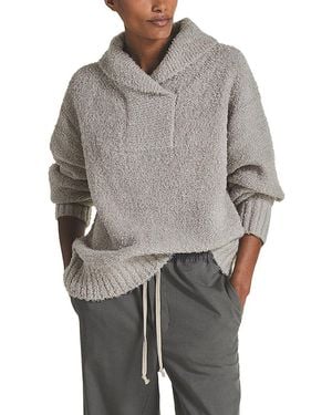 Reiss Noah Knit Top - Gray