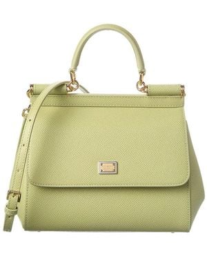 Dolce & Gabbana Sicily Small Leather Clutch - Metallic