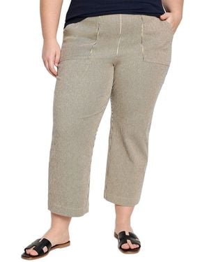 NIC+ZOE Plus All Day Stripe Wide Leg Jean - Natural