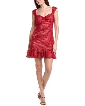 SHO by Tadashi Shoji Solid Mini Dress - Red