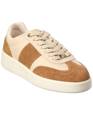 Dune Enticing Suede Sneaker - Natural