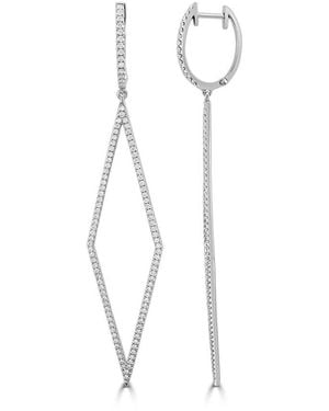 Sabrina Designs 14K 1.58 Ct. Tw. Diamond Dangle Earrings - White