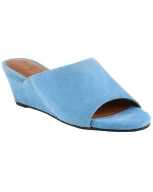 Seychelles Isn'T She Lovely Suede Wedge Sandal - Blue