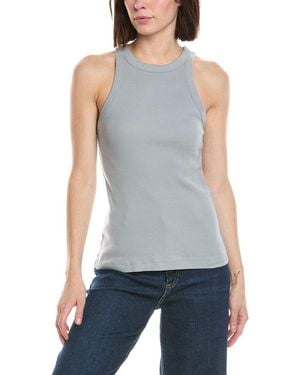 James Perse Cutaway Rib Tank - Blue