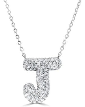 Sabrina Designs 14K 0.50 Ct. Tw. Diamond Initial Necklace - White