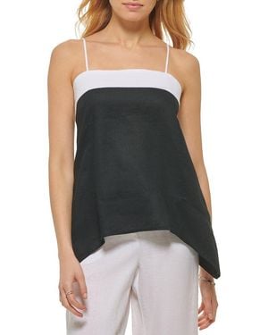 DKNY Cami Asymmetrical Top - Black