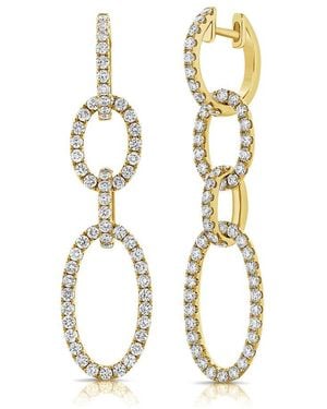 Sabrina Designs 14k 2.55 Ct. Tw. Diamond Oval Drop Earrings - White
