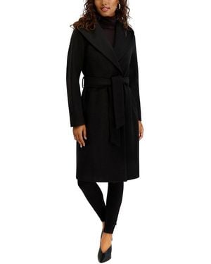 Kensie Wrap Coat - Black