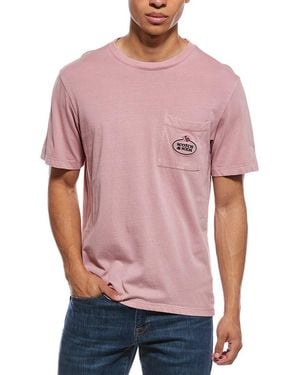 Scotch & Soda Garment-Dyed Pocket T-Shirt - Red