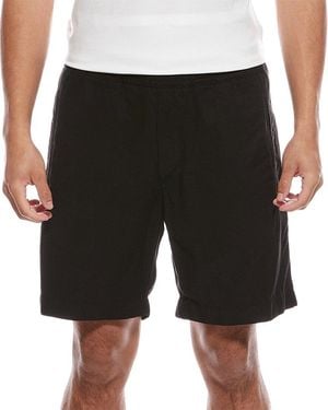 7 For All Mankind Linen-Blend Jogger Short - Black