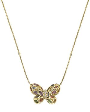 Effy Fine Jewelry 14K 2.51 Ct. Tw. Diamond & Gemstone Necklace - Metallic