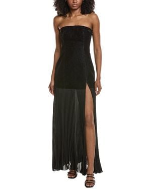Toccin Lina Strapless Sculpted Maxi Dress - Black