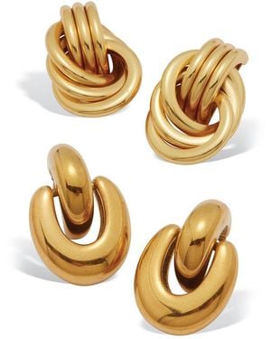 Palmbeach Jewelry Plated Stainless Steel Earring - Metallic