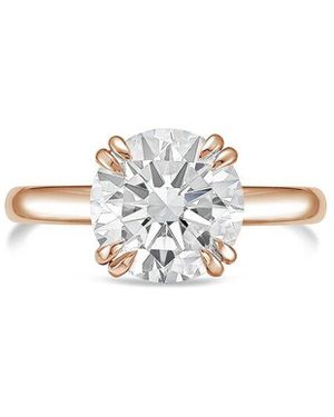 Diana M. Jewels Diana M. 18K Rose 10.00 Ct. Tw. Lab-Grown Diamond Solitaire Ring - White