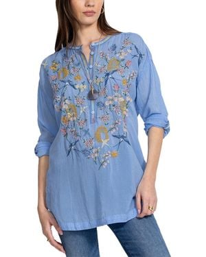 Johnny Was Petite Zinnia Tunic - Blue
