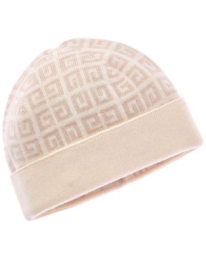 Givenchy Knit Double-Face Wool& Cashmere-Blend Beanie - Natural