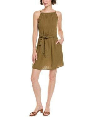 Bella Dahl Smocked Waist Mini Dress - Green