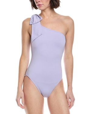 Kate Spade One-Shoulder One-Piece - Purple