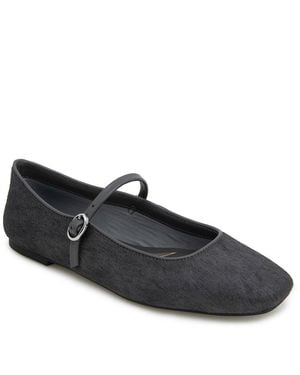 Kenneth Cole Jasper Haircalf Flat - Black