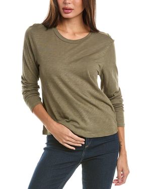 Bella Dahl Long Sleeve Crew Neck T-shirt - Green