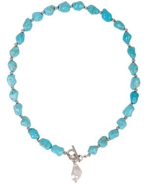 Saachi Stone Necklace - Blue