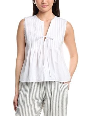 Nation Ltd Ali Tie Front Top - White
