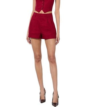 Alice + Olivia Cuffed Short - Red