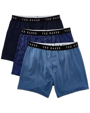 Ted Baker 3Pk Boxer - Blue