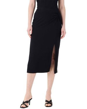 NIC+ZOE Sleek Jersey Sarong Skirt - Black