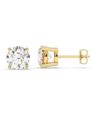 Lab Grown Diamonds 14K 4.00 Ct. Tw. Lab-Grown Diamond Earrings - Metallic