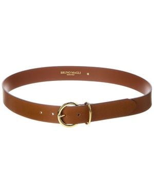 Bruno Magli Daniela Leather Belt - Brown