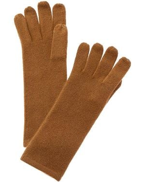 Sofiacashmere Sofiacashmere Mid-Length Touchscreen Cashmere Gloves - Brown