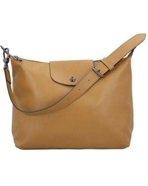 Longchamp Le Pliage Xtra Medium Leather Hobo Bag - Brown