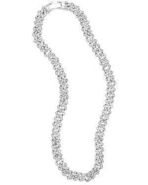 Adornia Plated Curb Chain Anklet - White