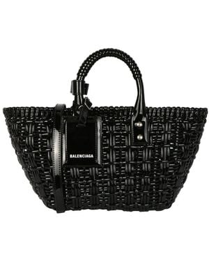 Balenciaga Bistro Xs Basket Top Handle Bag - Black